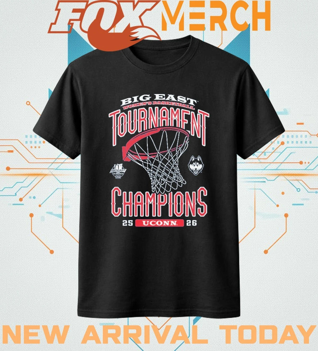 UConn Huskies Women’s Basketball 2026 Big East Tournament Champions t-shirt