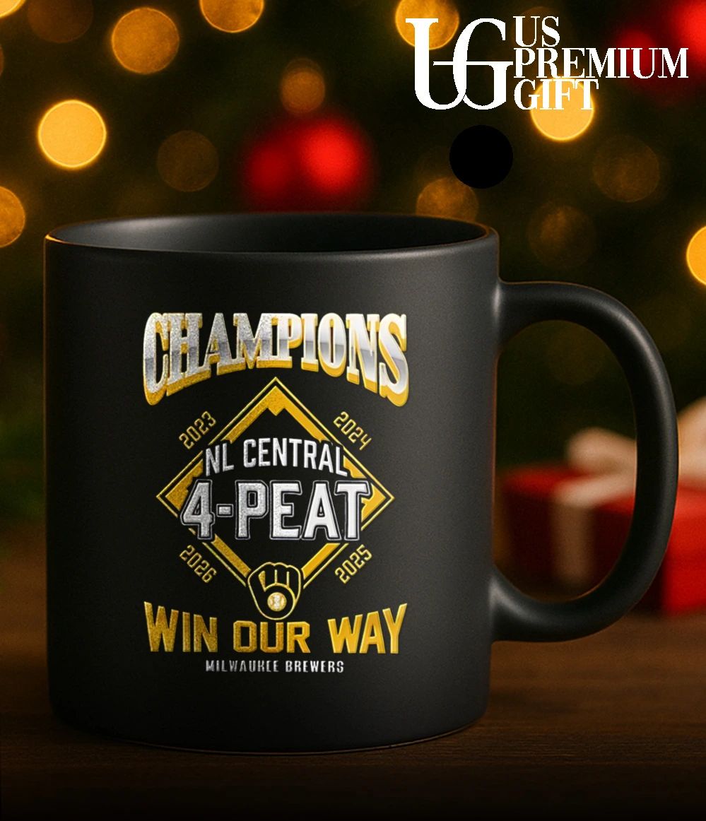 Milwaukee Brewers Win Our Way NL Central 4 Peat Division Champions 2026 shirt