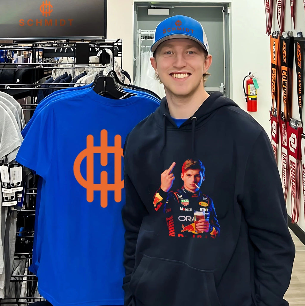 Formula 1 Max Verstappen middle finger shirt
