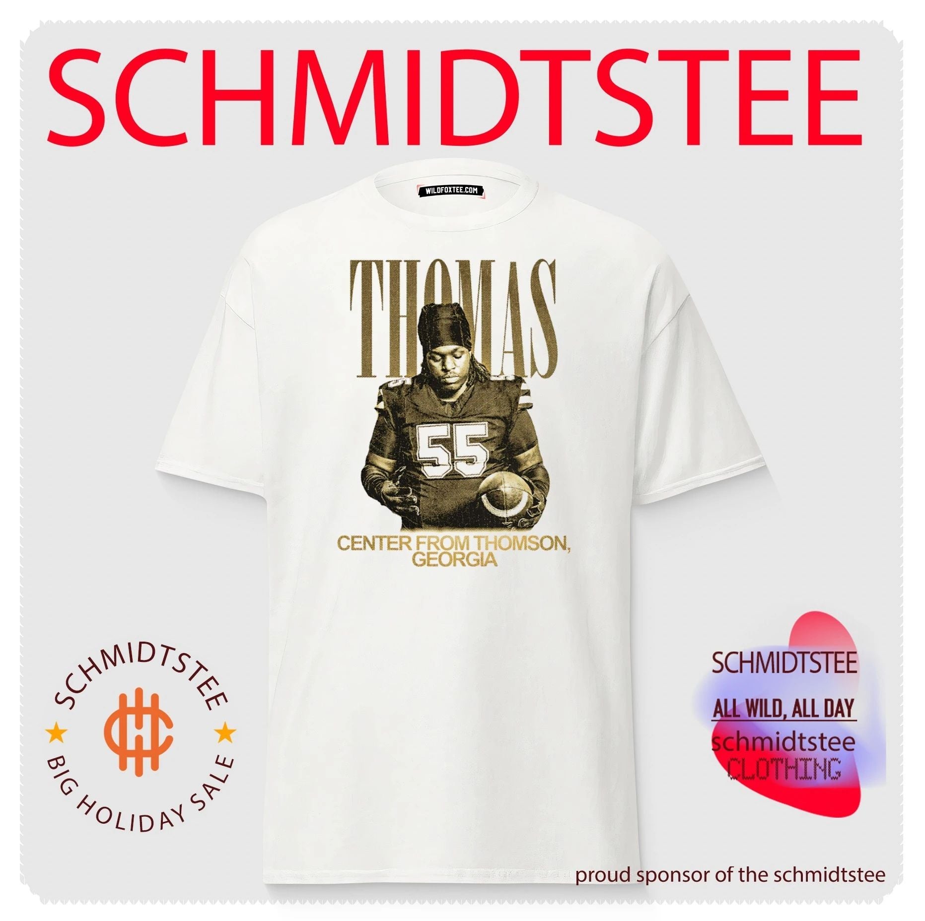 Jayden Thomas Georgia Bulldogs Center from Thomson shirt