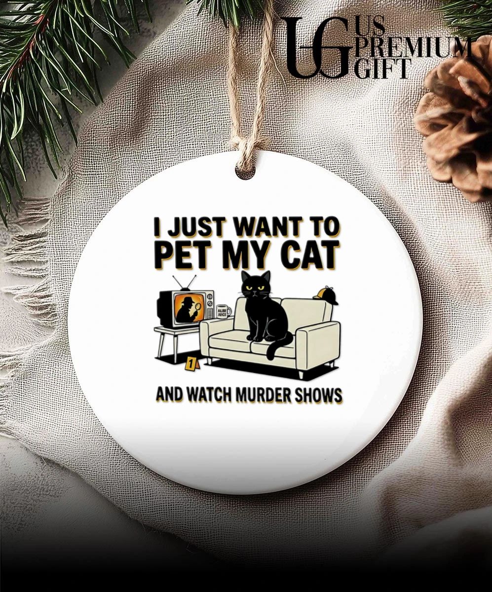 I just want to pet my Cat and watch murder shows shirt