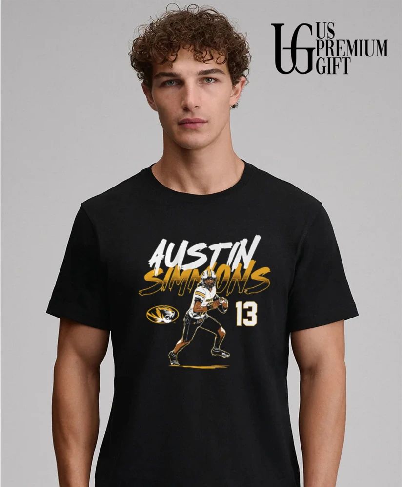 Austin Simmons 13 player Missouri Tigers football shirt
