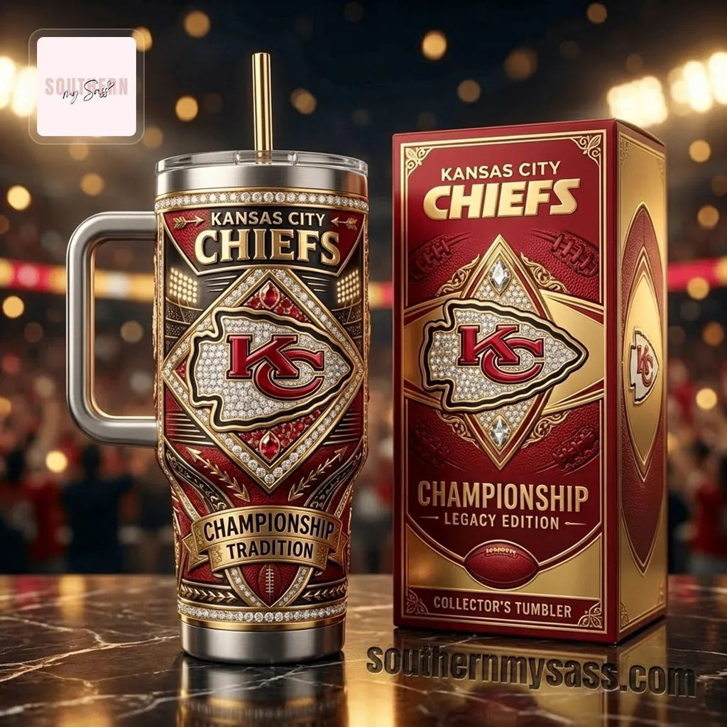 Kansas City Chiefs Championship Legacy Collector’s 40oz Tumbler with Handle