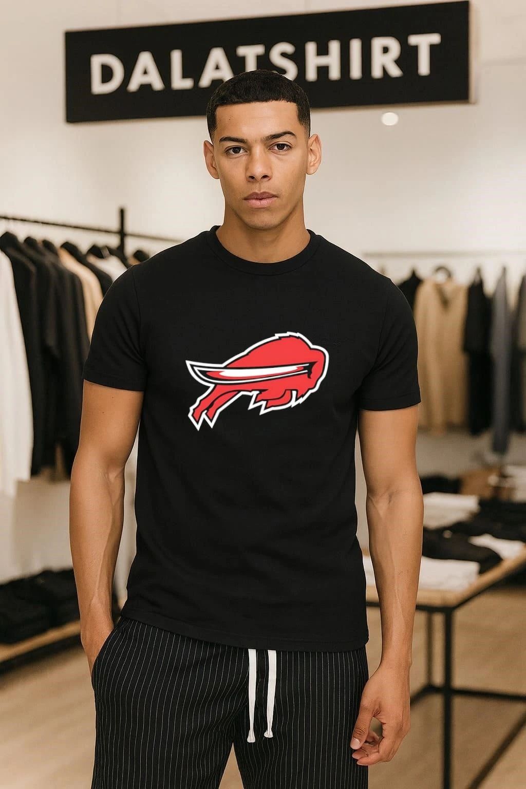 Buffalo Sabres Red Charging Buffalo Saber Logo shirt