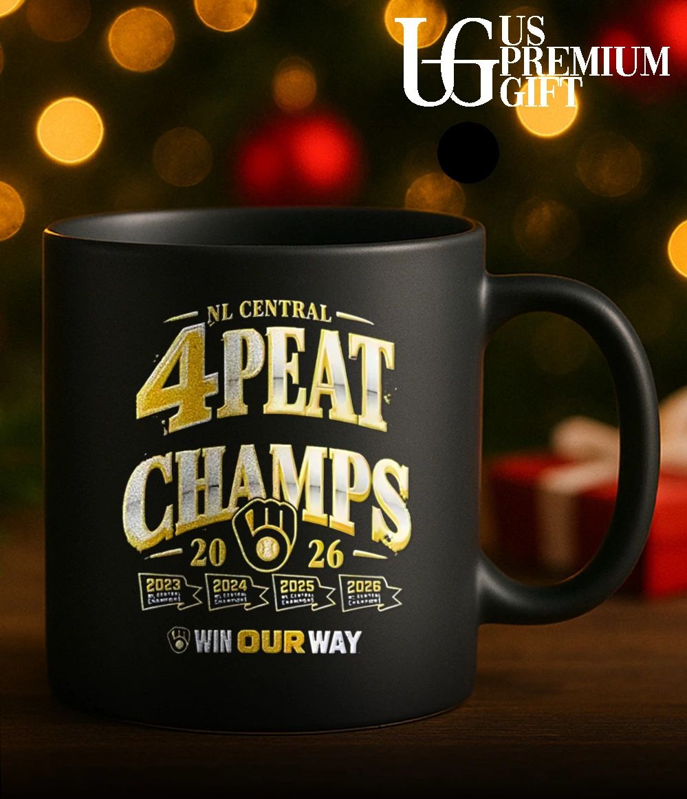 4 Peat NL Central Milwaukee Brewers Win Our Way Division Champions 2026 shirt