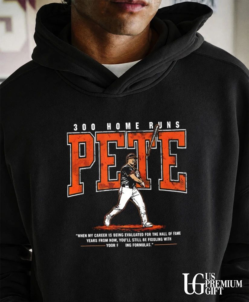 Pete Alonso 300th Home Runs Bat Throw Baltimore Orioles baseball shirt