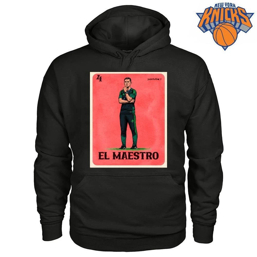 El Maestro Mexico Football Coach Shush Celebration Loteria Graphic T Shirt