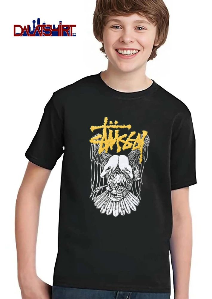 Stussy two headed eagle skull arrow shirt