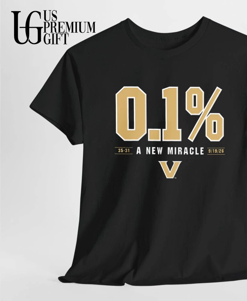 The 0.1 percent Chance a new Miracle Vanderbilt Commodores football shirt