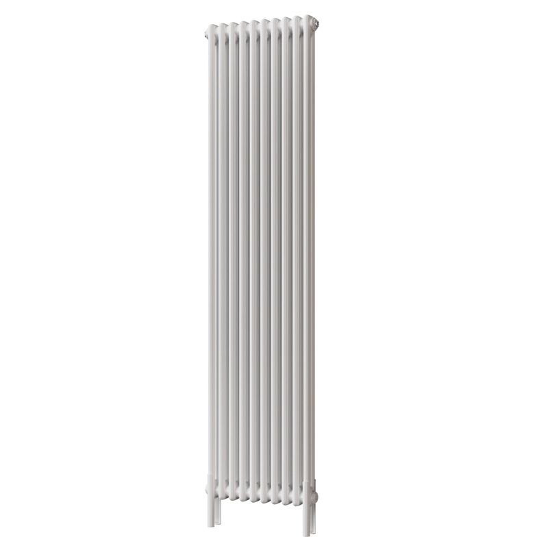 Alpha – White Vertical Column Radiator H1800mm x W460mm 2 Column – Feet Included