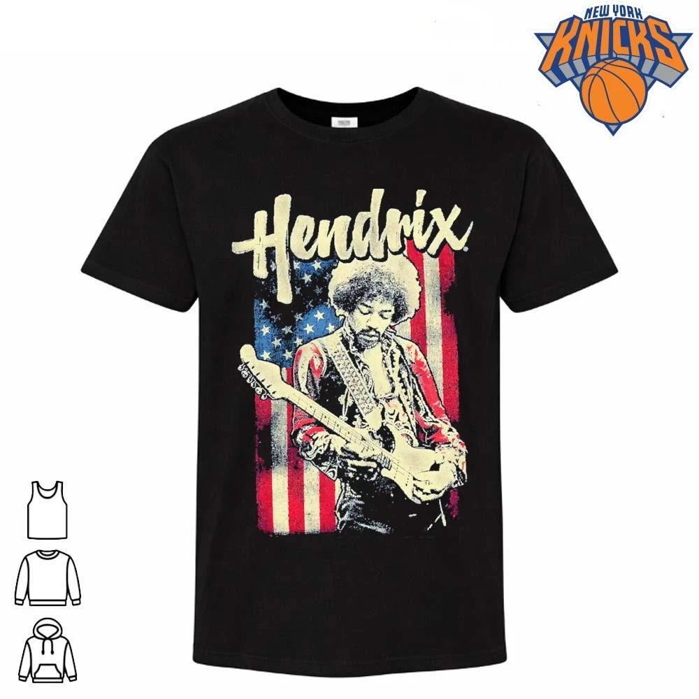 Vintage Jimi Hendrix American Flag Patriotic Happy 4th of July Guitarist Rock Legend Shirt