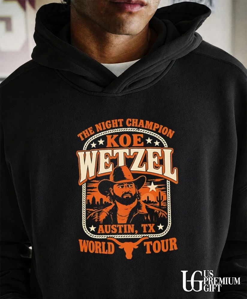 Koe Wetzel The Night Champion Austin 2026 Concert shirt