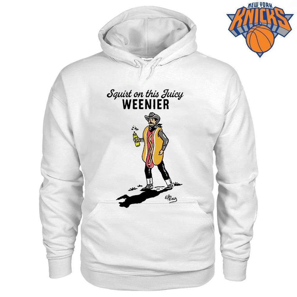 Squirt On This Juicy Weenier Cowboy Hot Dog Costume Funny Graphic Shirt