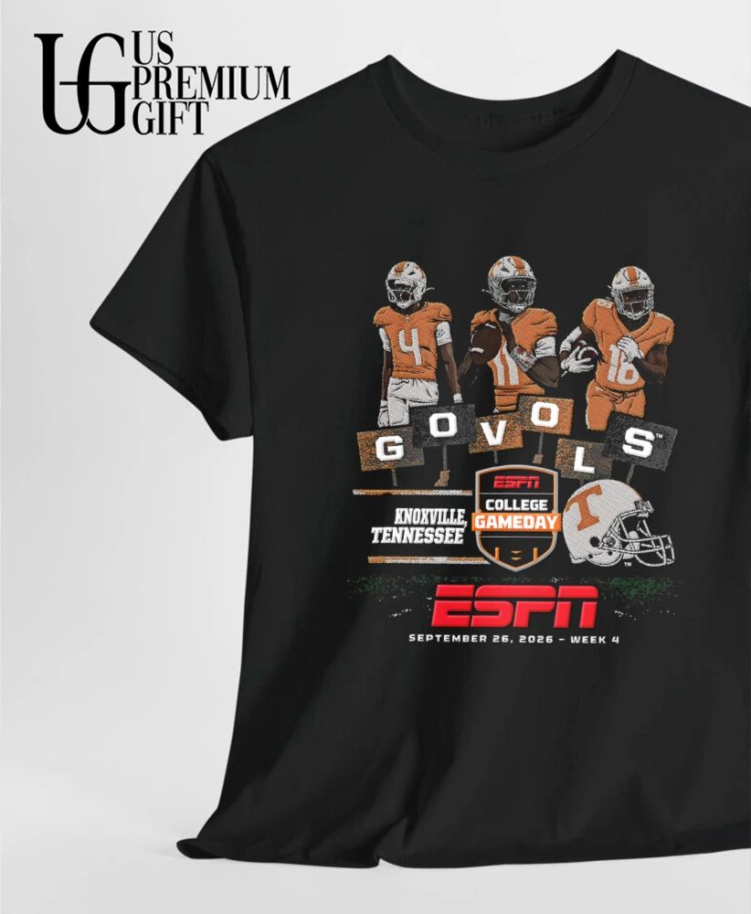 Ben College Tennessee Volunteers NCAA Go Vols 2026 4 16 three football players holding signs shirt