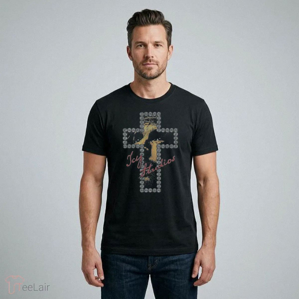 Diamond Cross Graphic T-Shirt