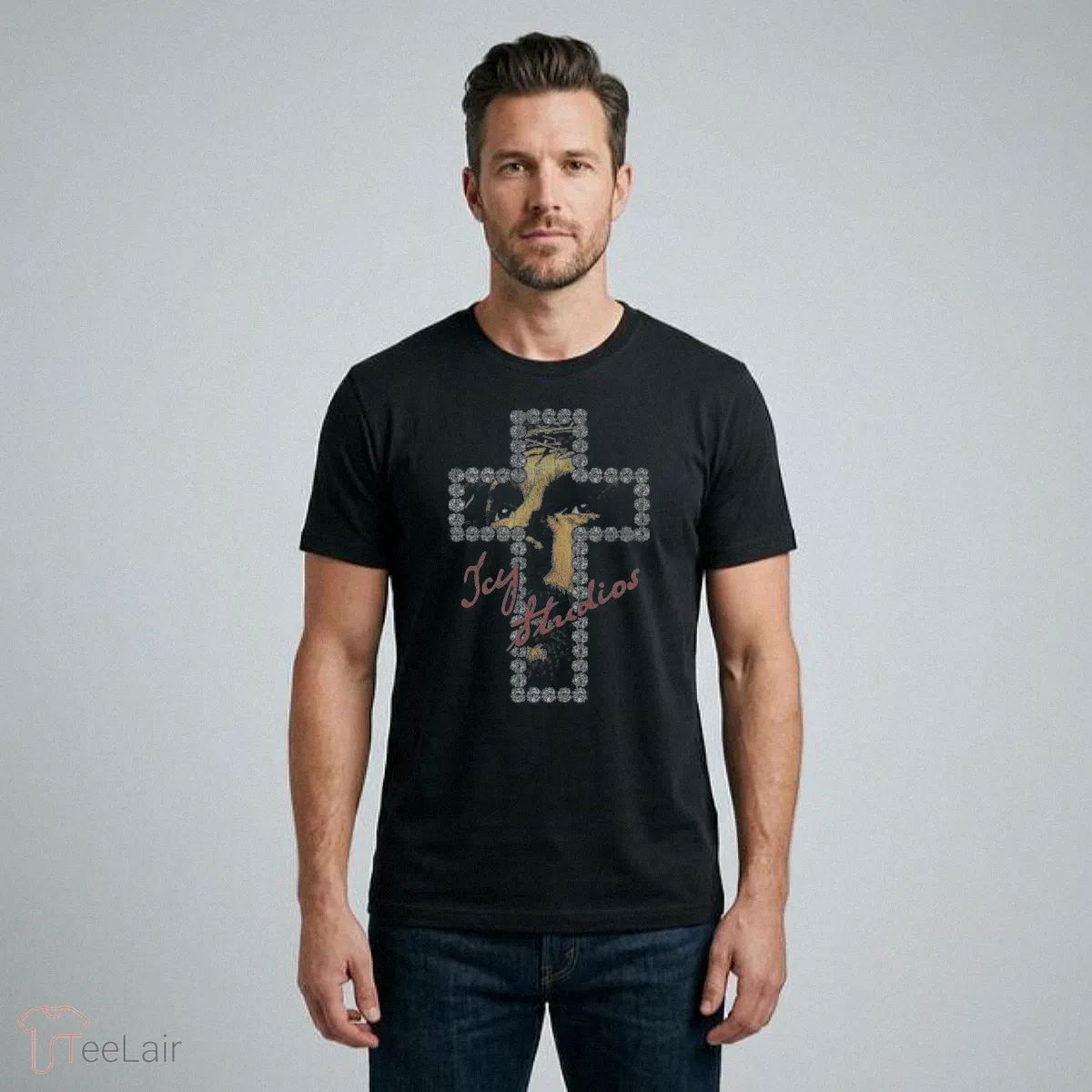 Diamond Cross Graphic T-Shirt