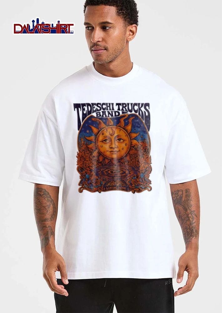 Tedeschi Trucks Band Going Home Psychedelic Sun Face Flowers Ripple Pool Arch shirt