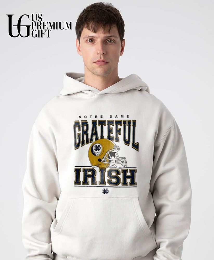 Notre Dame Fighting Irish x Grateful Dead Steal Your helmet shirt