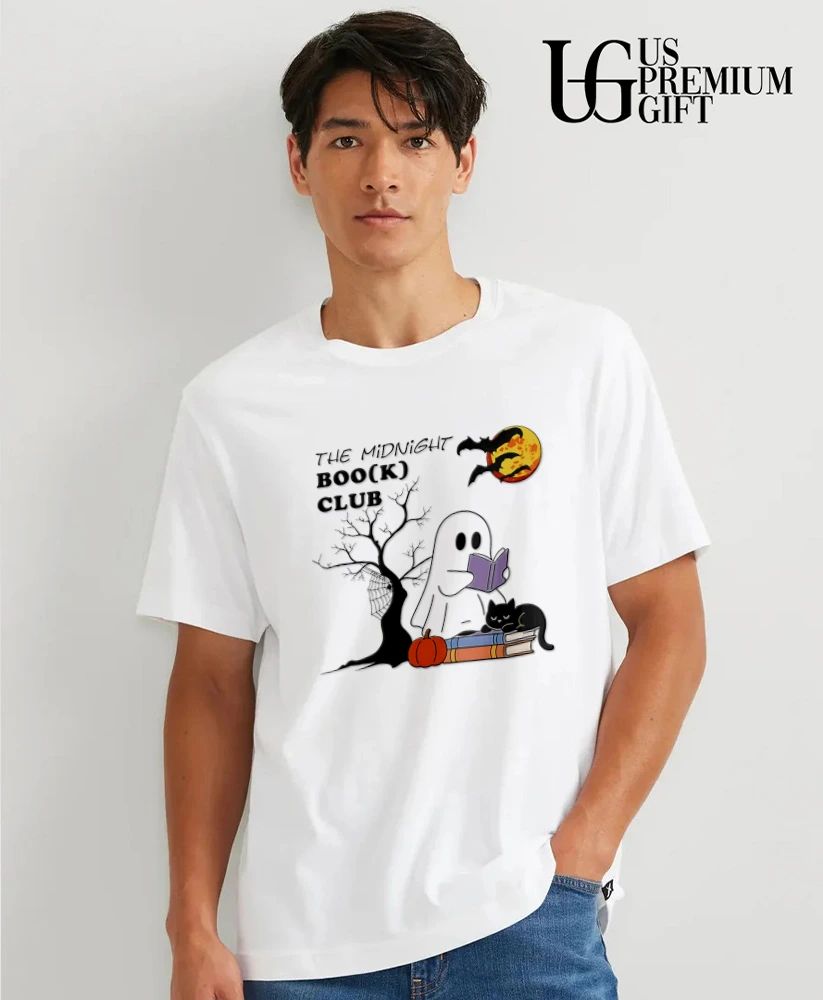 Midnight Book Club Boo and Cat Halloween shirt