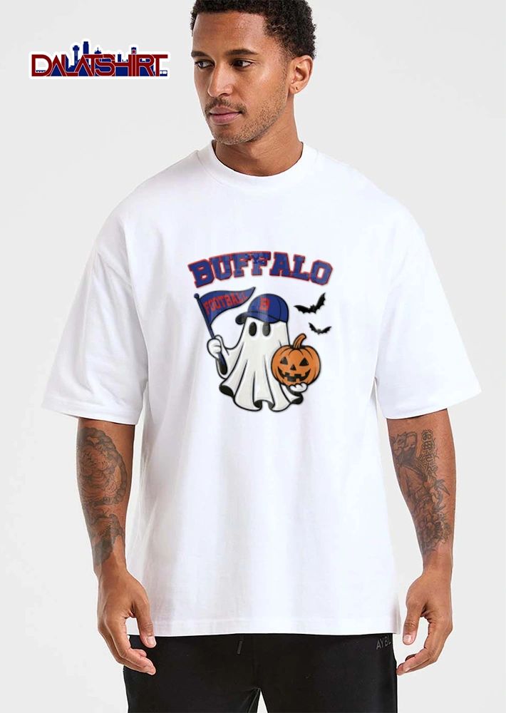 Halloween Buffalo Football Ghost Flag shirt