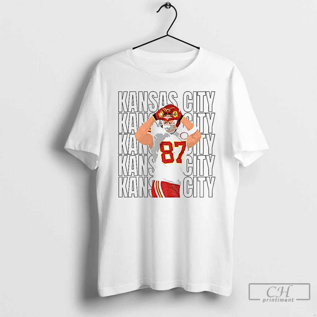 Travis Kelce Heart Hands Kansas City Chiefs Football Game Day T Shirts