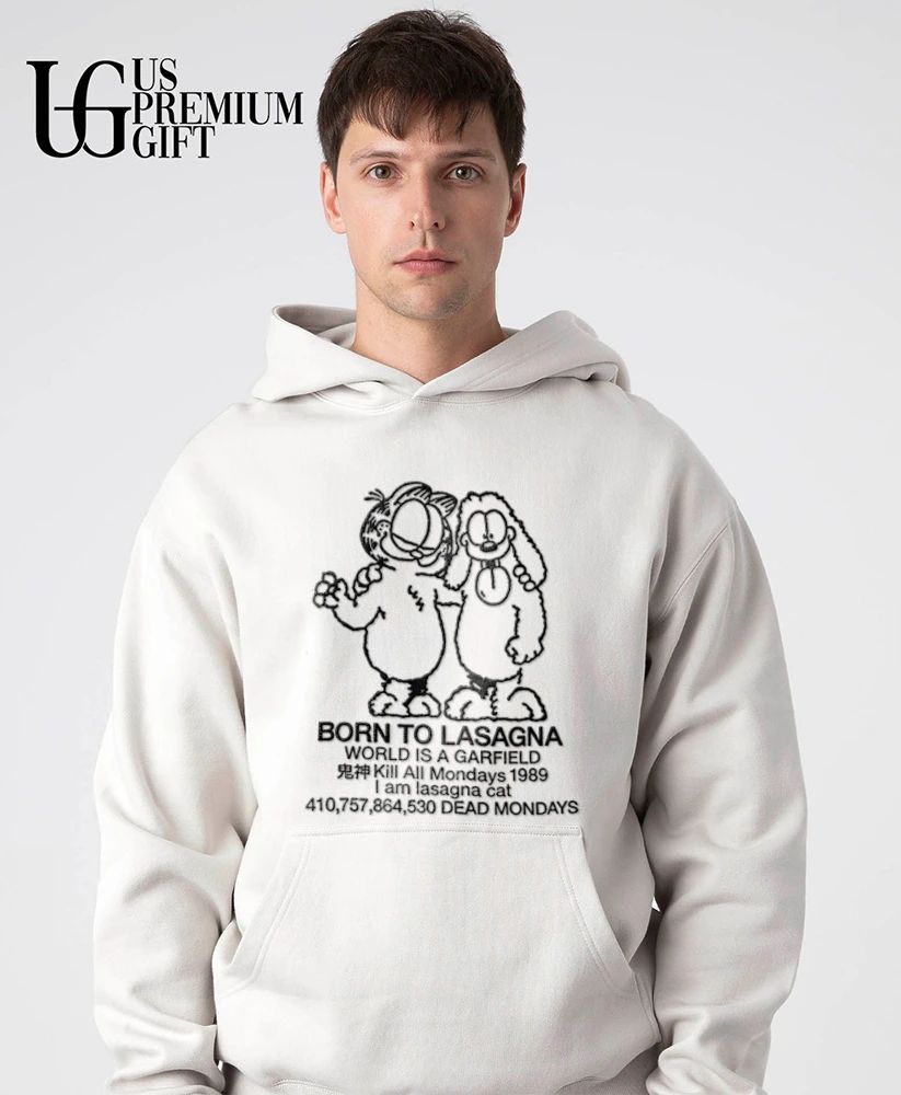 Cat and Odie born to Lasagna shirt