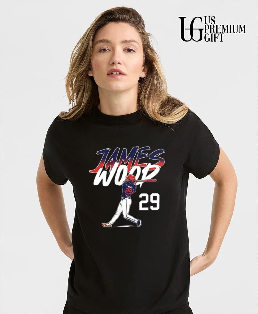 James Wood Washington Nationals baseball slugger swing number shirt