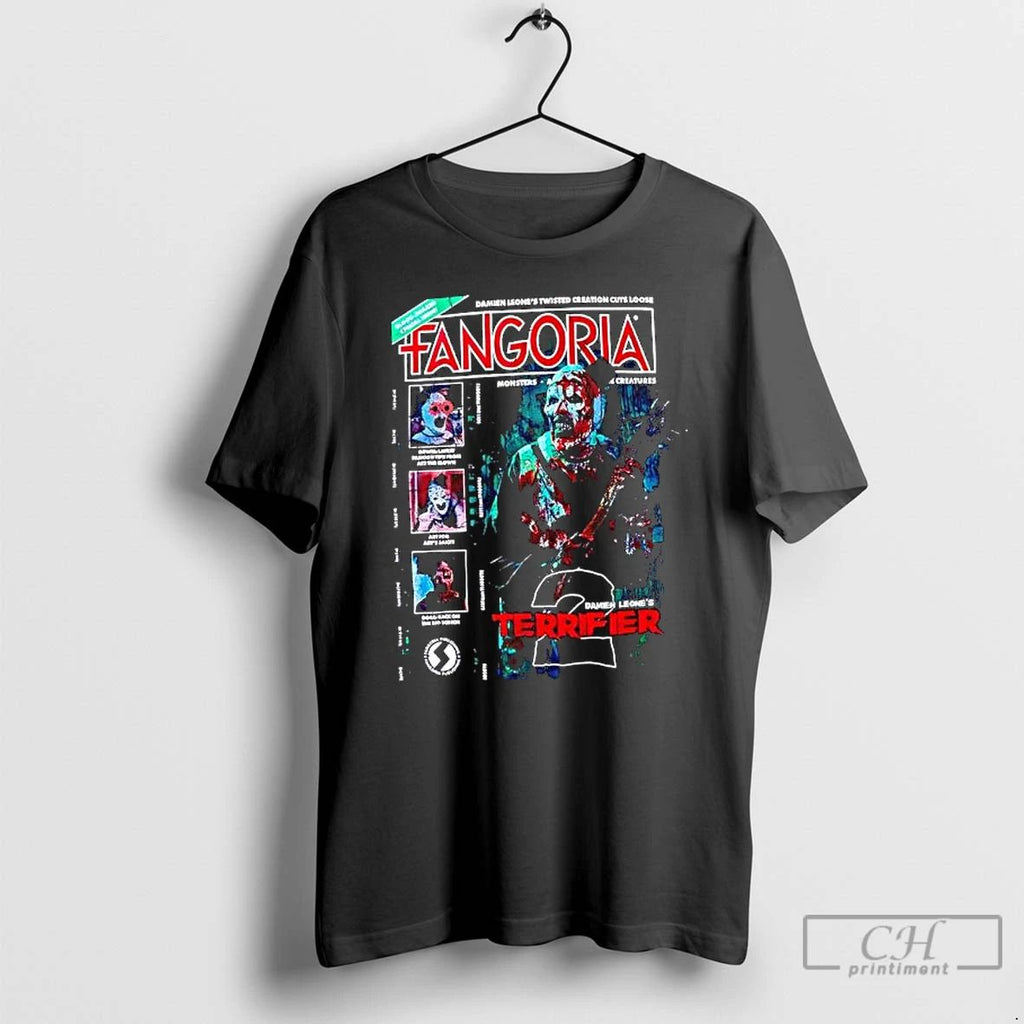 Terrifier 2 Franchise Damien Leones Twisted Creation Cuts Loose Monters T Shirts