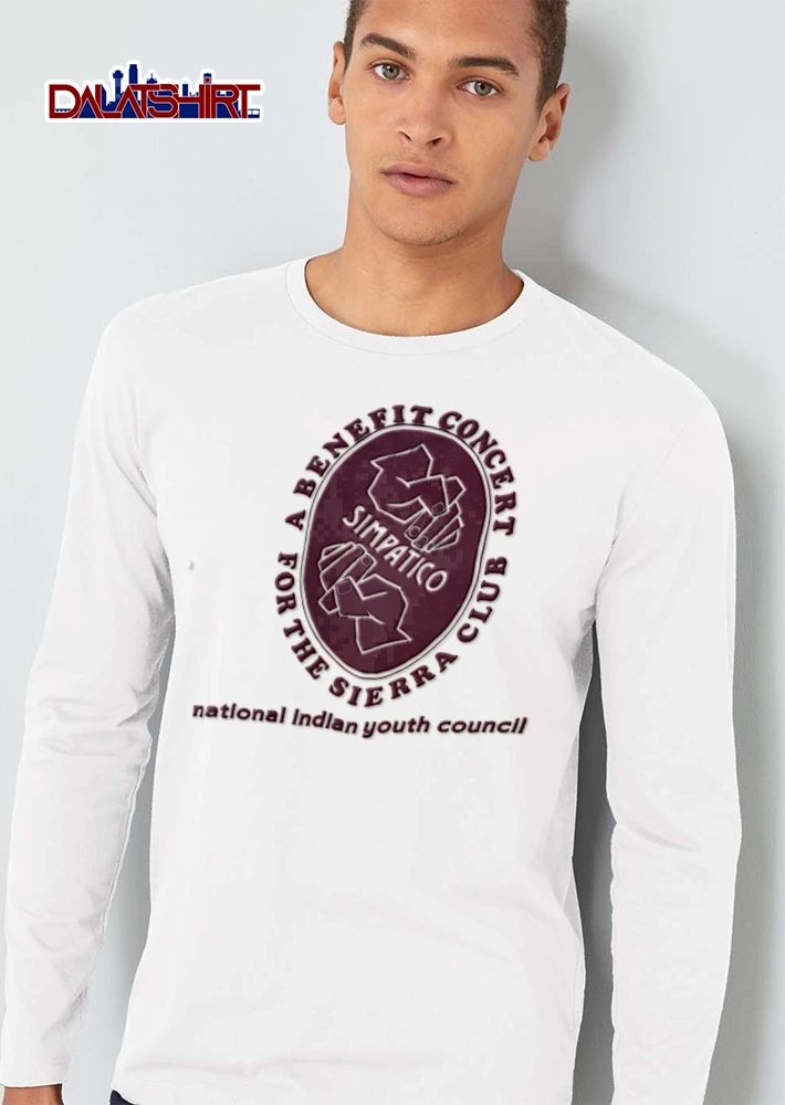 Sierra Club A Benefit Concert For The Sierra Club Simpatico two hands clasping oval emblem shirt