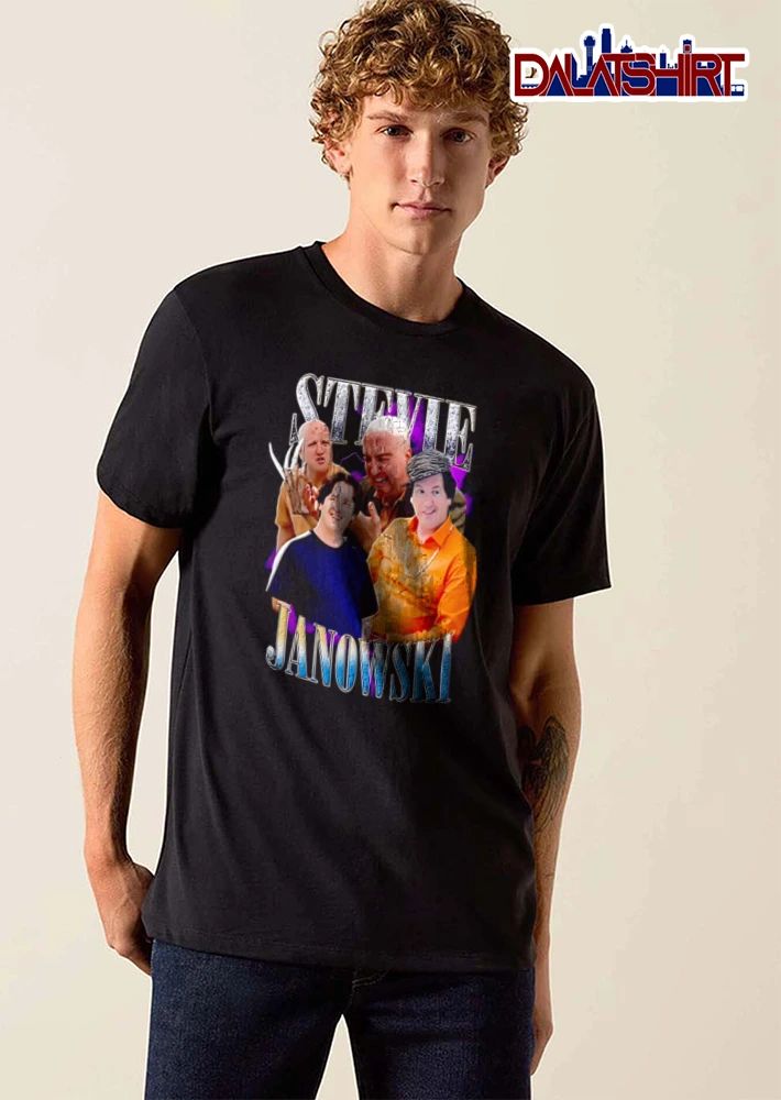 Stevie Janowski three men smiling portrait style shirt