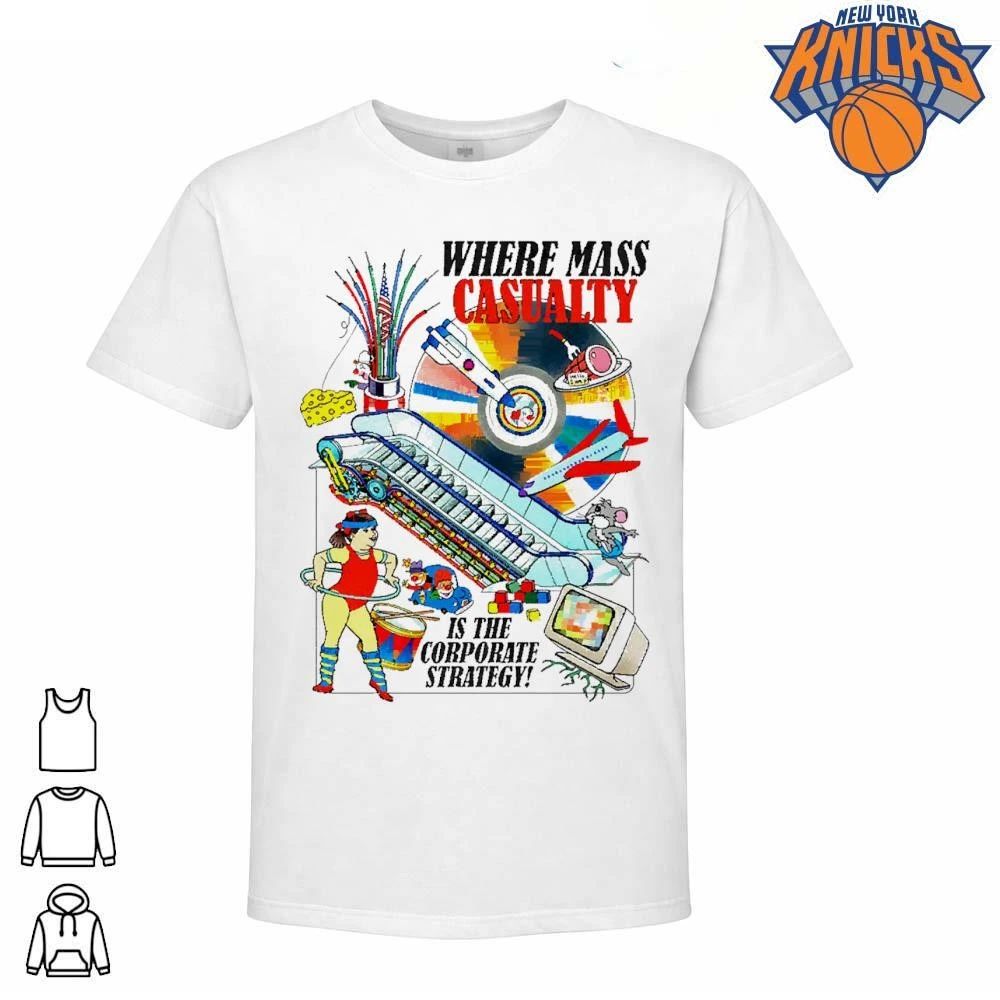 Where Mass Casualty Is The Corporate Strategy Retro Collage Shirt