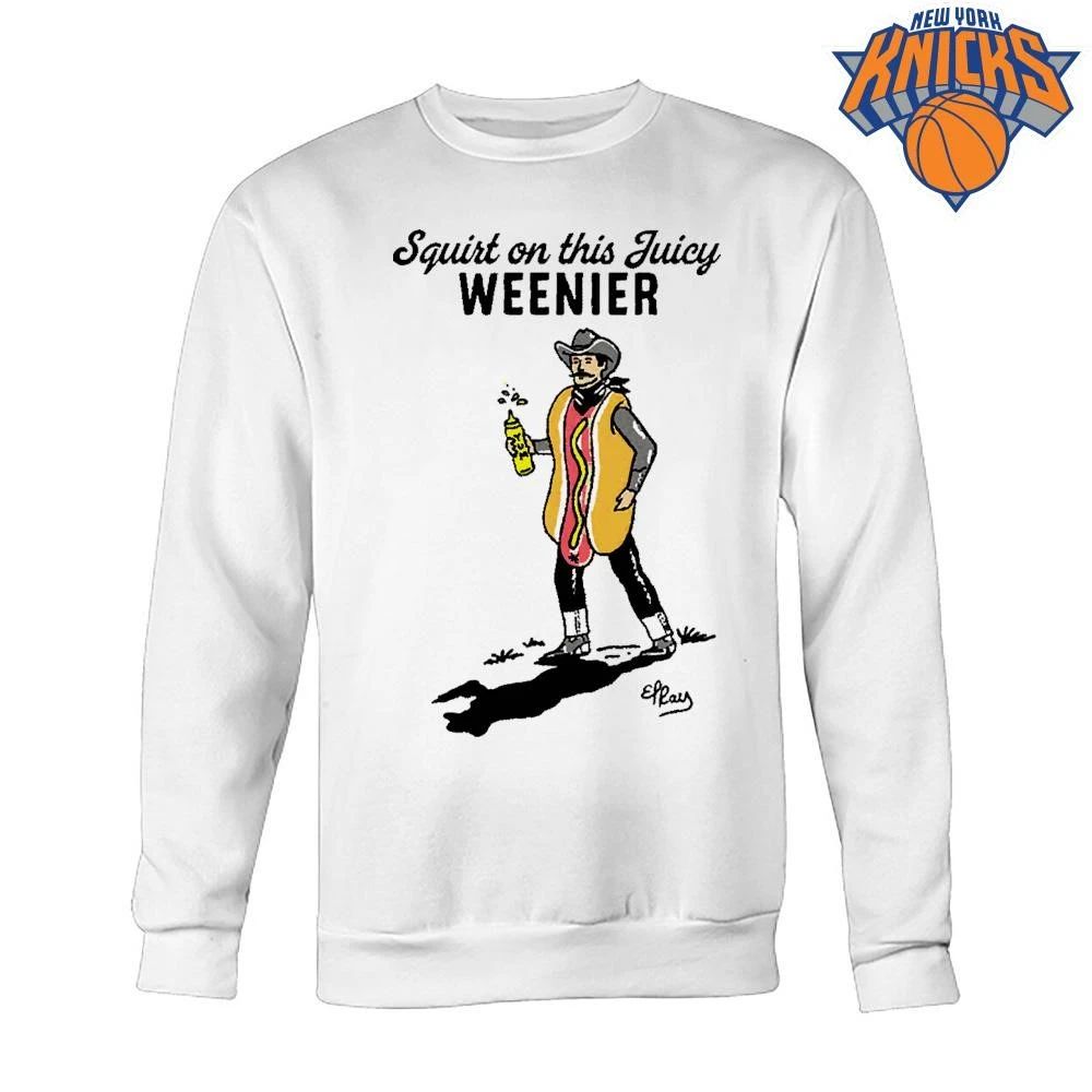 Squirt On This Juicy Weenier Cowboy Hot Dog Costume Funny Graphic Shirt