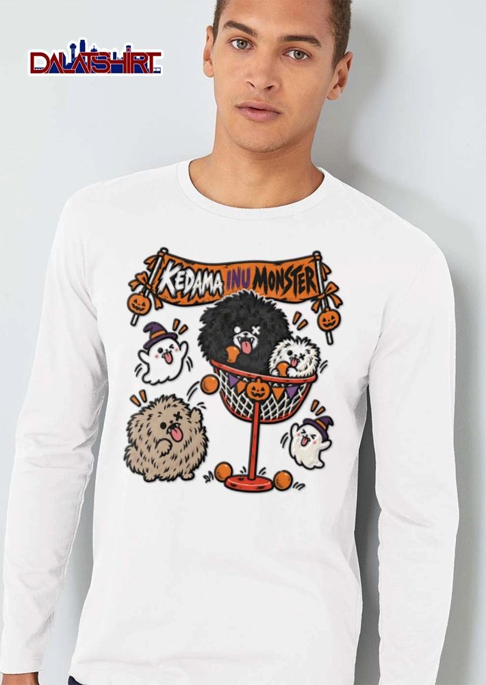 Kedama Inu Monster fluffy monsters ghosts basketball hoop shirt