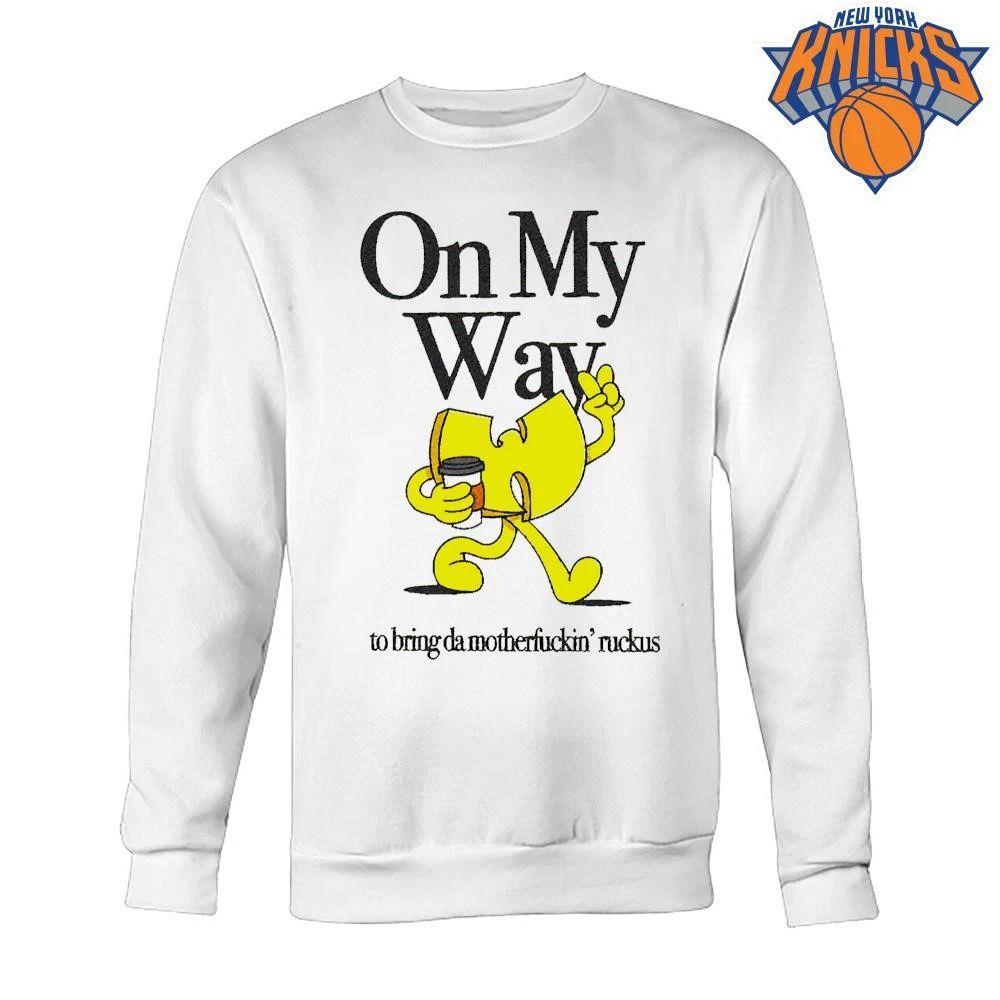Wu Tang Clan On My Way To Bring Da Motherfuckin Ruckus Hip Hop Cartoon Graphic Shirt
