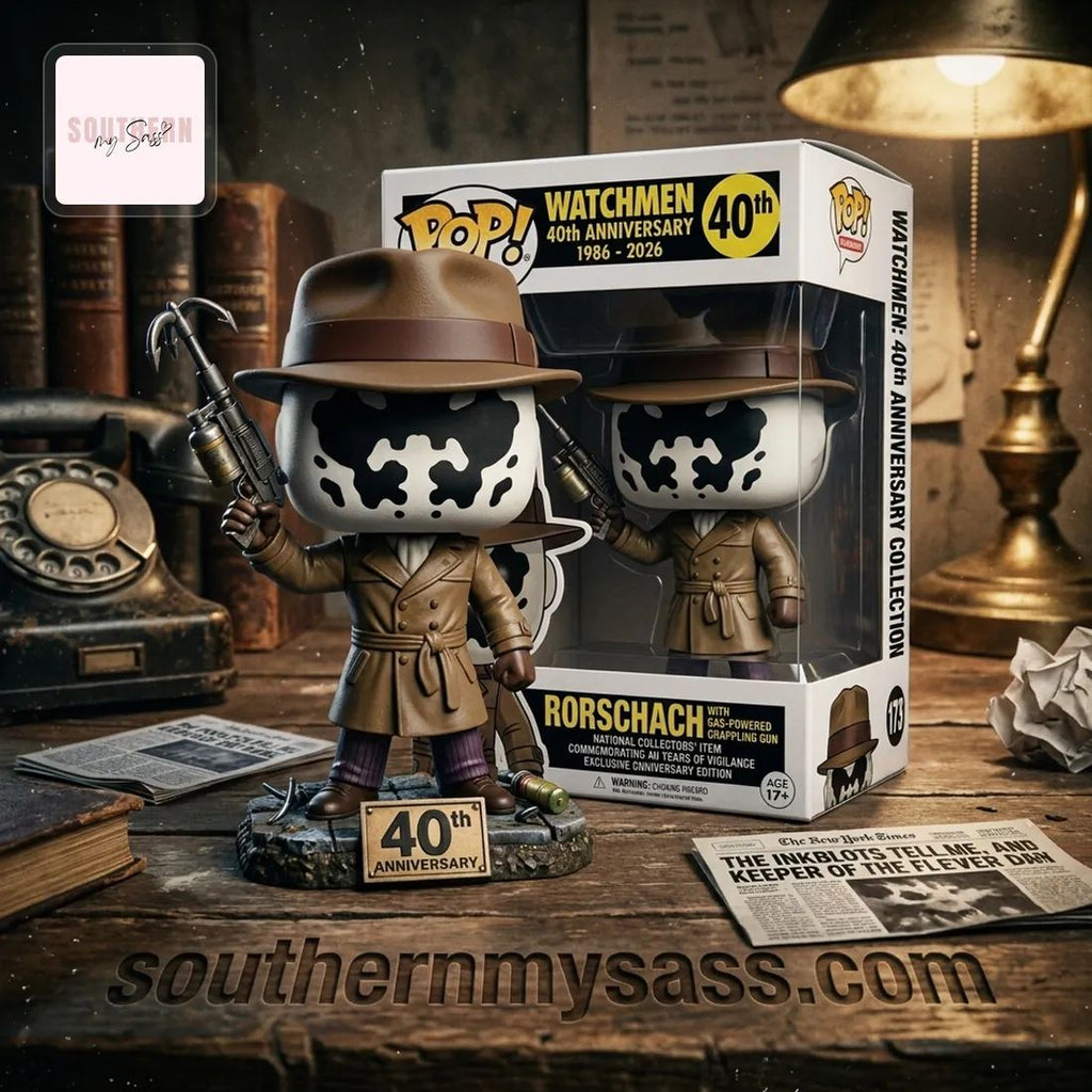 Watchmen Rorschach 40th Anniversary 2026 Collector’s Pop Figure Doll