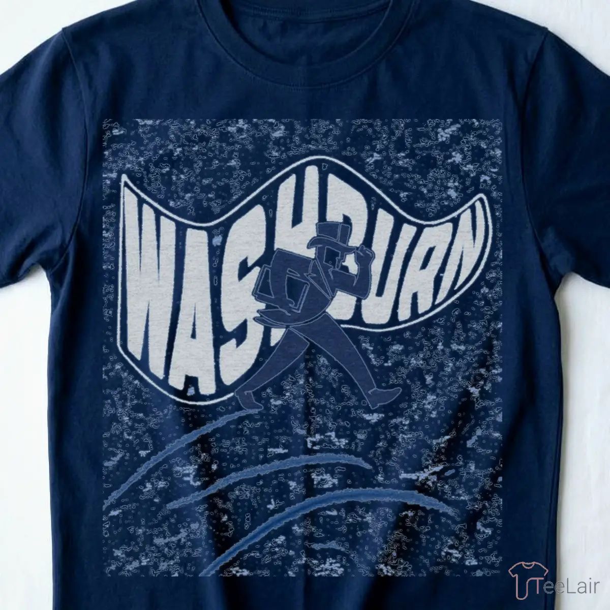 Washburn Waving Flag Vintage Blue T-Shirt