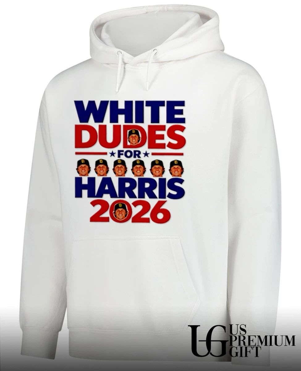 White Dudes For Harris 2026 shirt