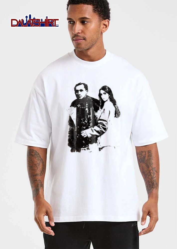 Man and woman standing together shirt
