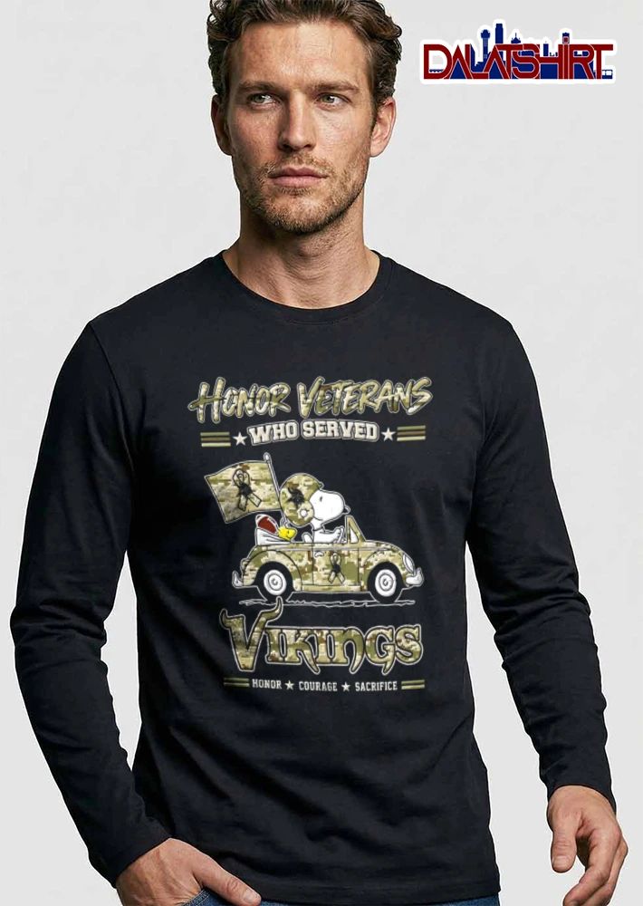 Minnesota Vikings x Peanuts Honor Veterans shirt