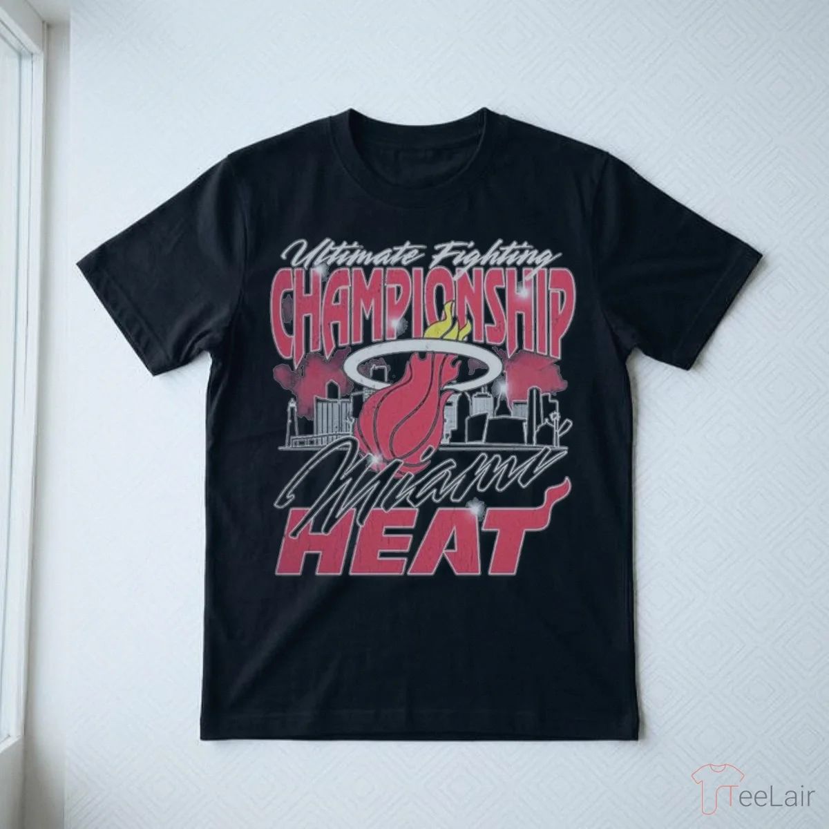 UFC X Miami Heat Exclusive Event Merch UFC 327 At Kaseya Center Shirt