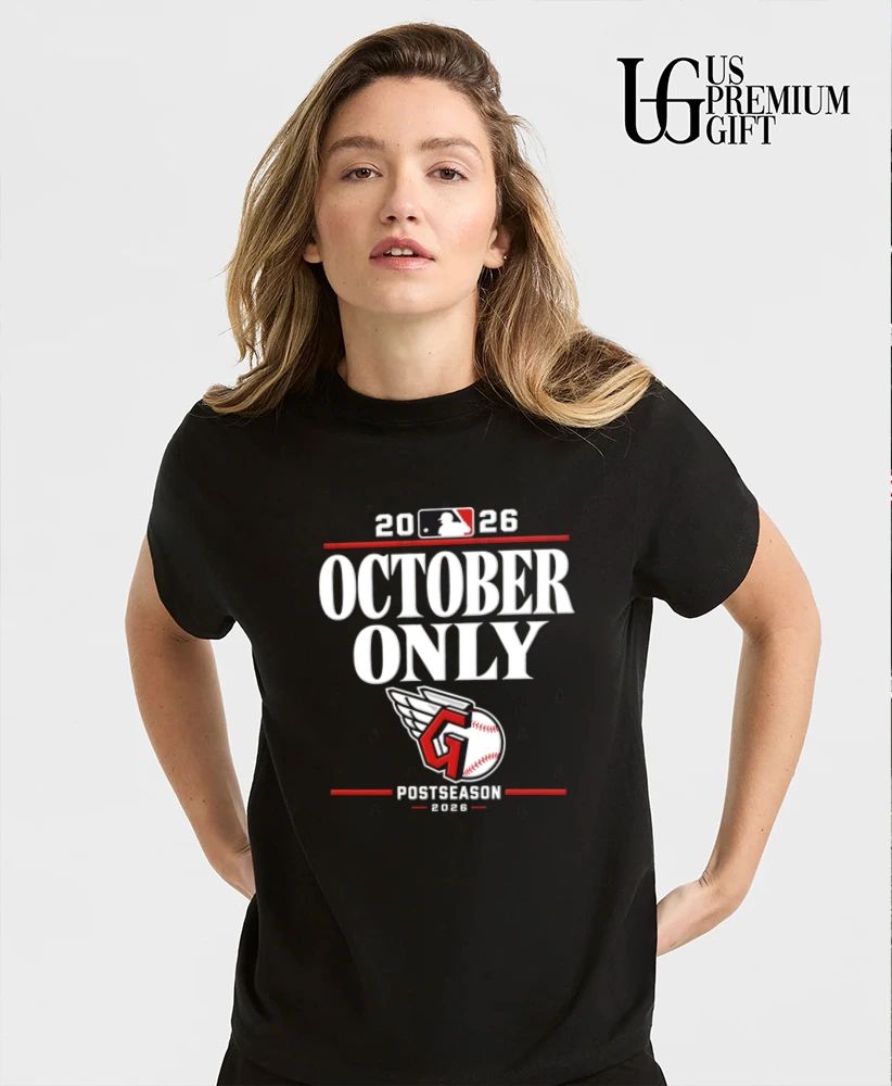 Cleveland Guardians October Only Postseason 2026 baseball logo shirt