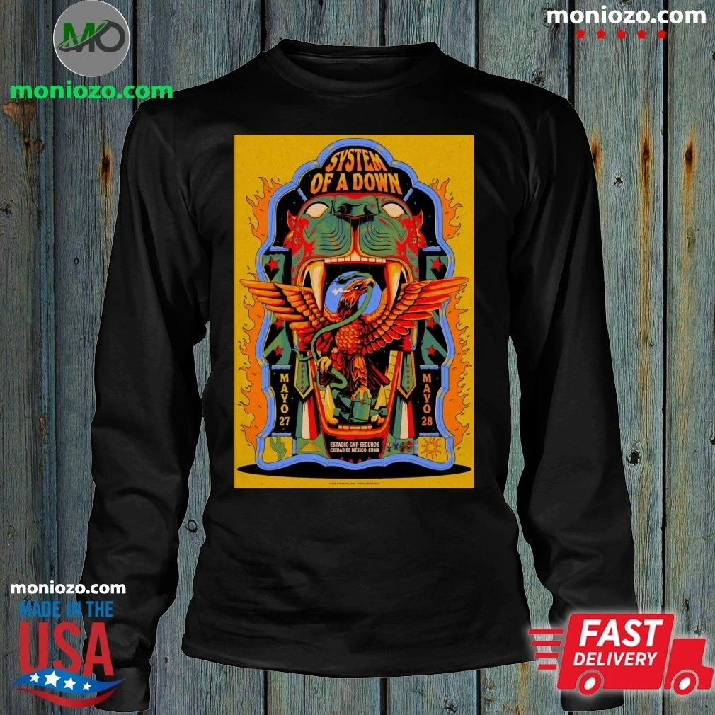 System Of A Down May 27-28, 2026 Estadio GNP Seguros, Mexico Poster Shirt