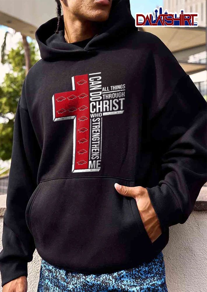 Arkansas Razorbacks I can do all things through Christ who strengthens me shirt