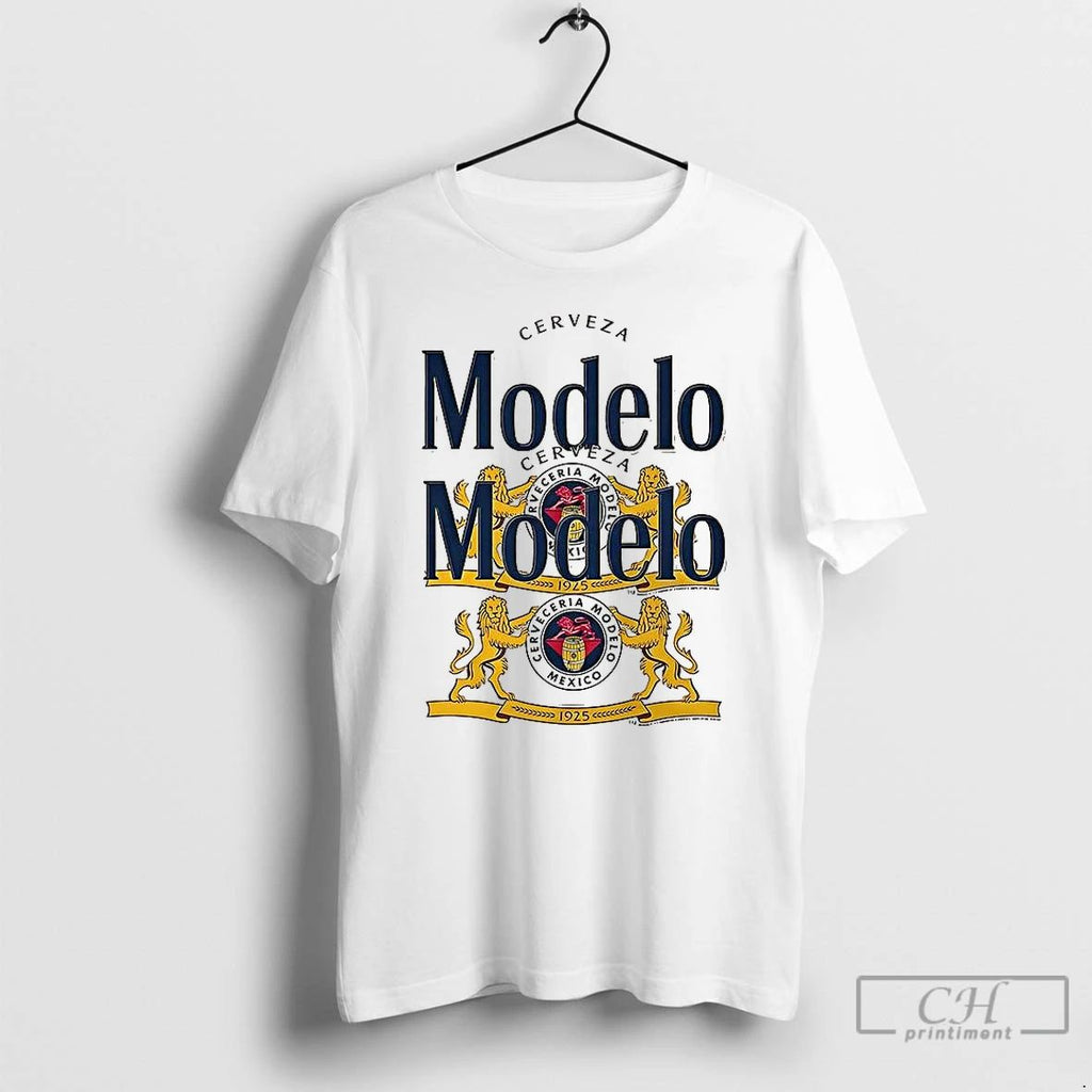 Classic Cerveza Modelo Mexico Est 1925 Especial Can Label Overlapping T Shirts Hoodie Longsleeve