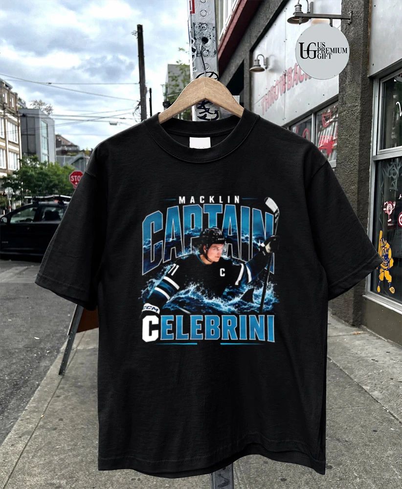 Macklin Celebrini San Jose Sharks NHL Captain 71 hockey graphic shirt