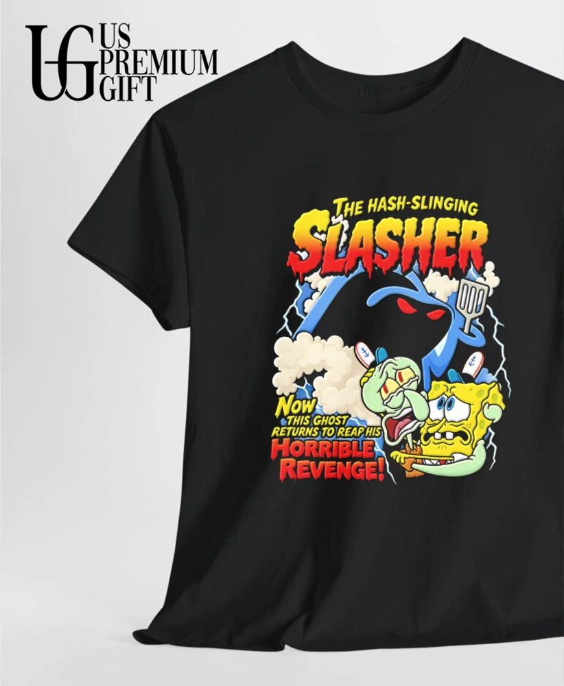 Hash-Slinging Slasher and Squidward Revenge shirt