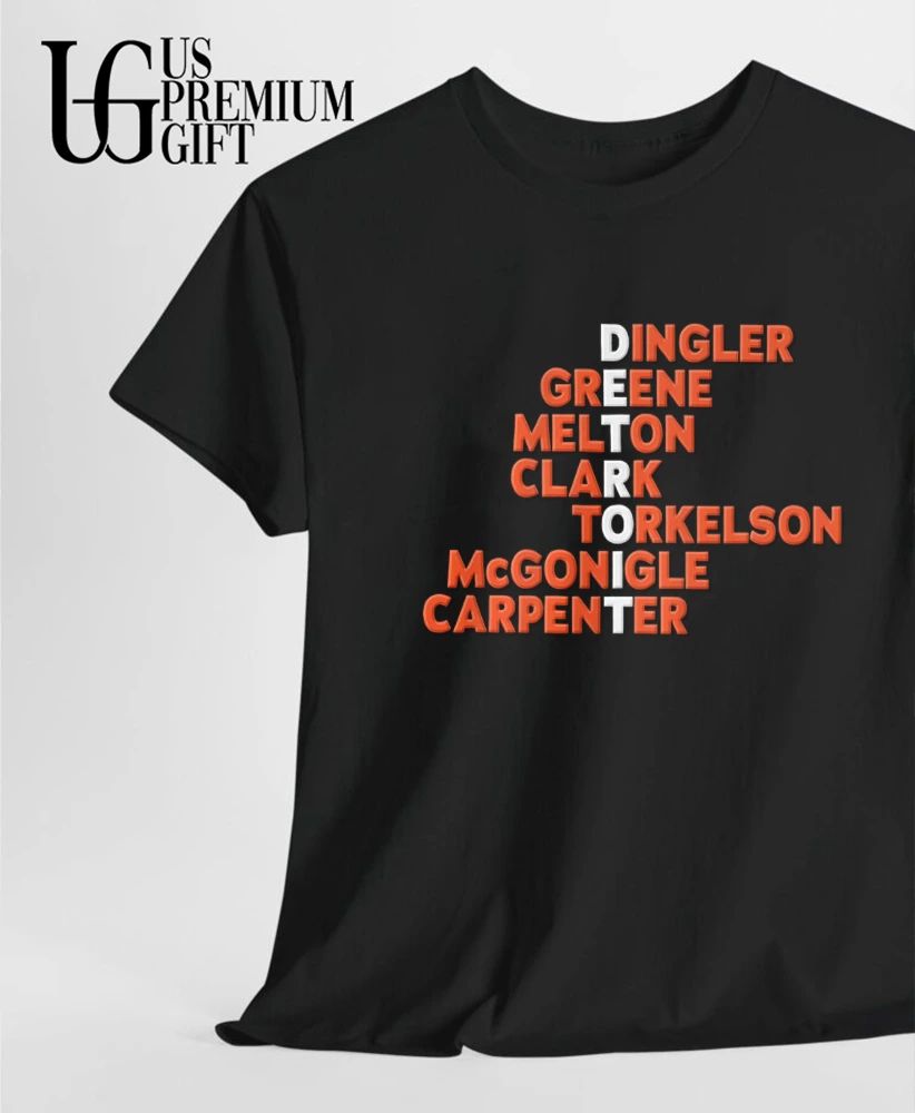 Detroit Tigers Baseball Names 2026 shirt
