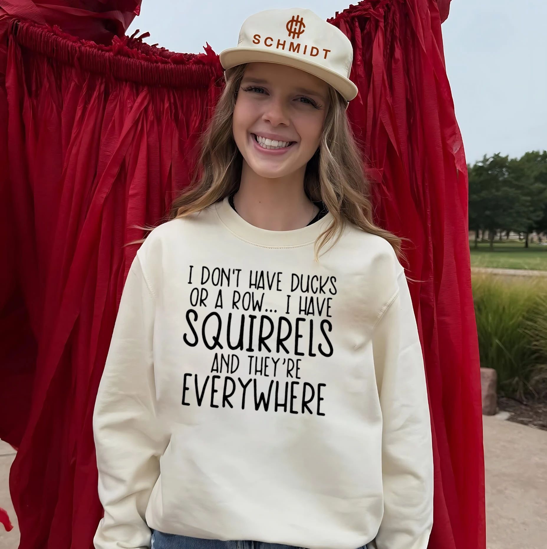 I don’t have ducks or a row I have squirrels and they’re everywhere shirt