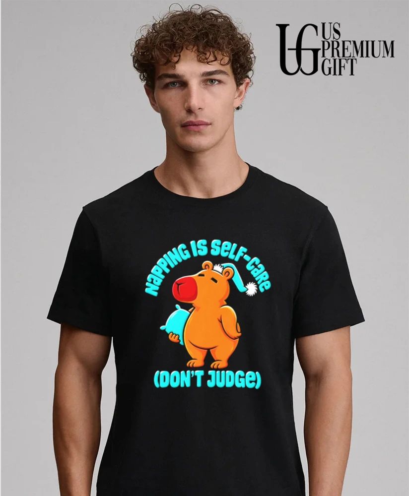 Napping Is Self-care Don’t Judge Capybara shirt