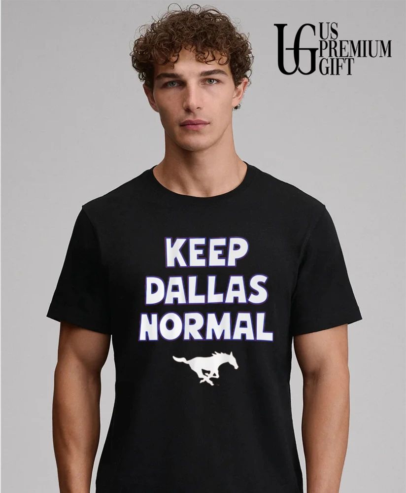 Keep Dallas Normal SMU Mustangs Logo Southern Methodist University shirt